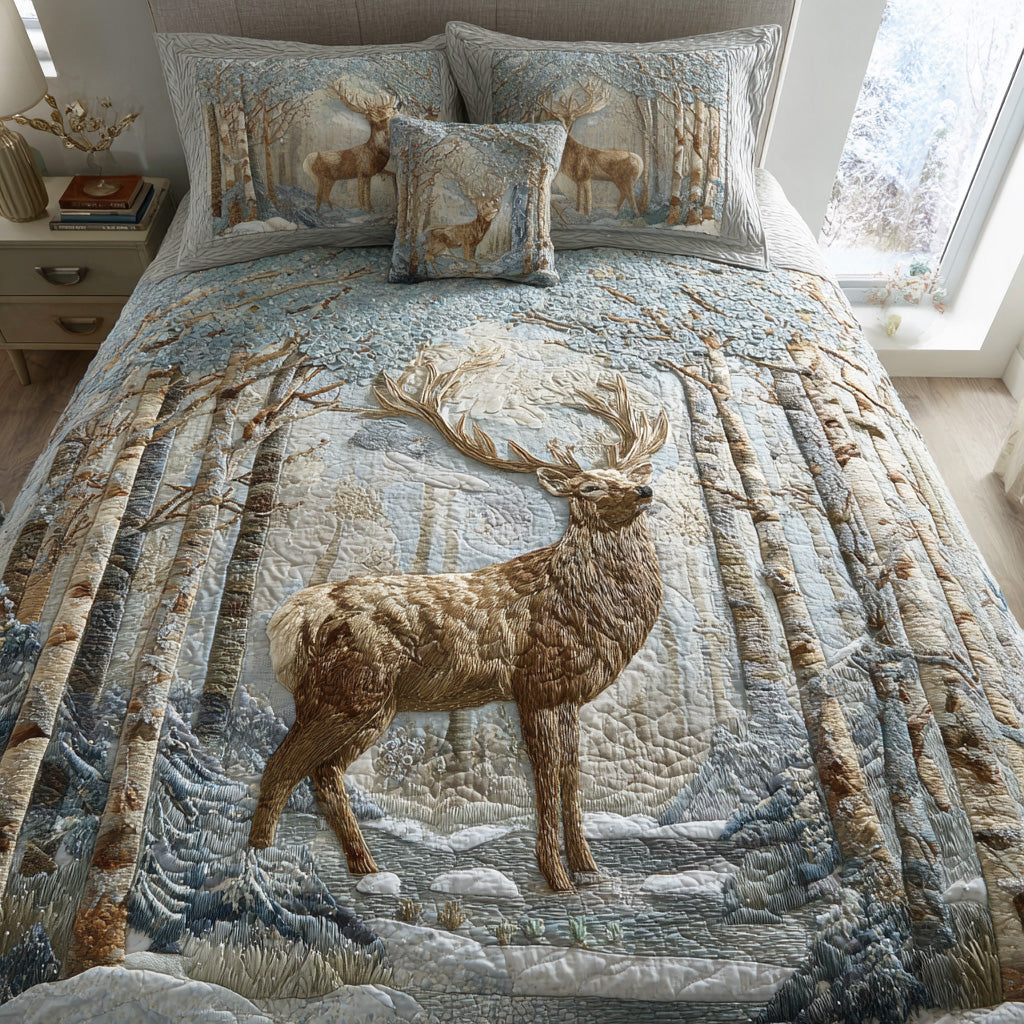 Timber Crown 3-Piece Quilted Bedding Set NCU0TD2027