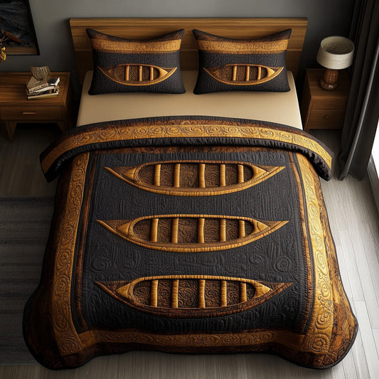 Timber Flow 3-Piece Quilted Bedding Set NCU0DV7857