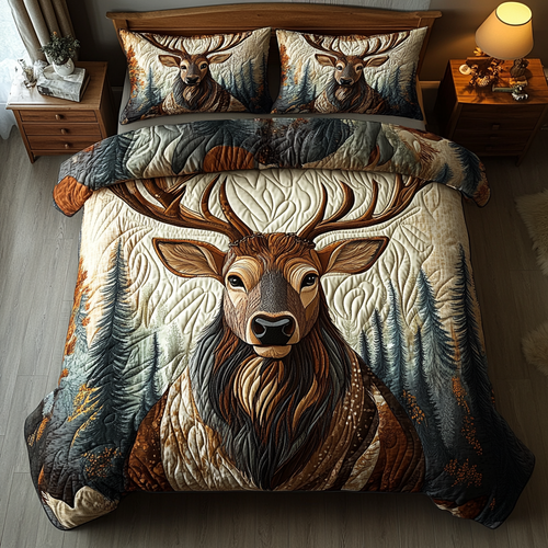 Timber Guardian 3-Piece Quilted Bedding Set NCU0DK4943