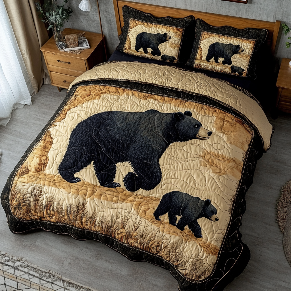 Timber King 3-Piece Quilted Bedding Set NCU0DK6508