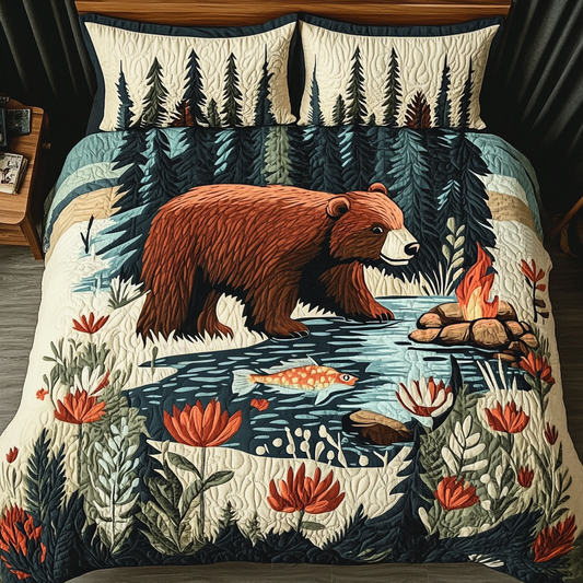 Timber Lodge 3-Piece Quilted Bedding Set NCU0VH4858
