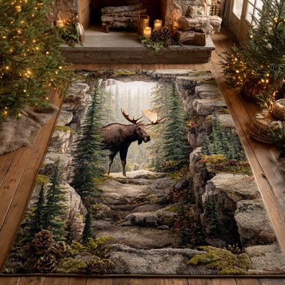 Timber Moose Area Rug NCU0TD1980