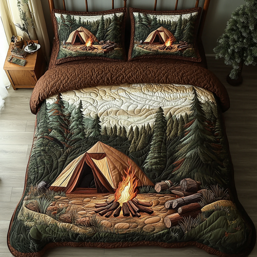 Timber Rest 3-Piece Quilted Bedding Set NCU0VH5622