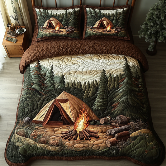 Timber Rest 3-Piece Quilted Bedding Set NCU0VH5622