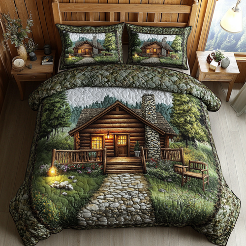 Timber Retreat 3-Piece Quilted Bedding Set NCU0DK7045