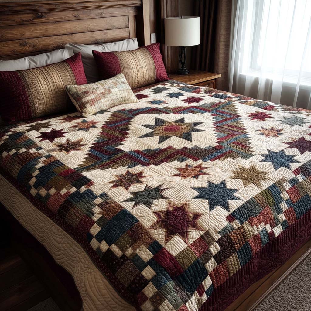 Timber Star 3-Piece Quilted Bedding Set NCU0NT11433