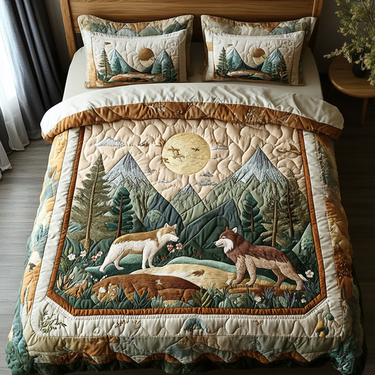 Timber Trail 3-Piece Quilted Bedding Set NCU0VH2806