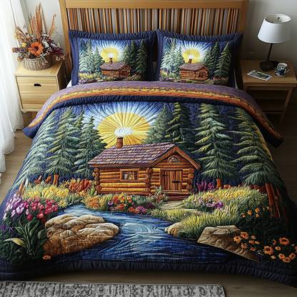 Timber Trail 3-Piece Quilted Bedding Set NCU0VL2277