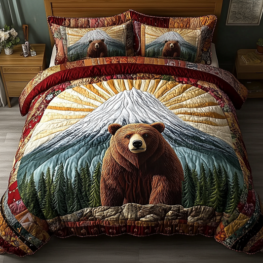 Timber Wanderer 3-Piece Quilted Bedding Set NCU0DK5391