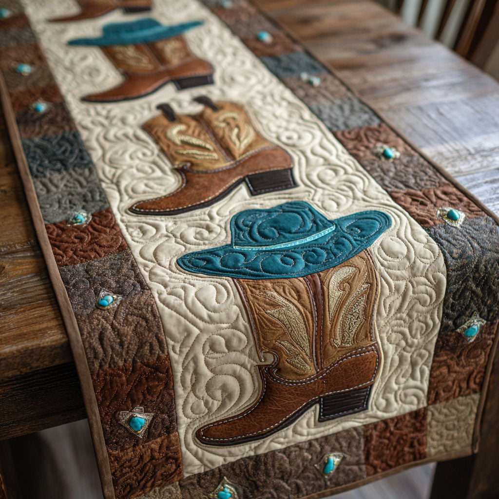 Timber West Quilted Table Runner NCU0TV1453