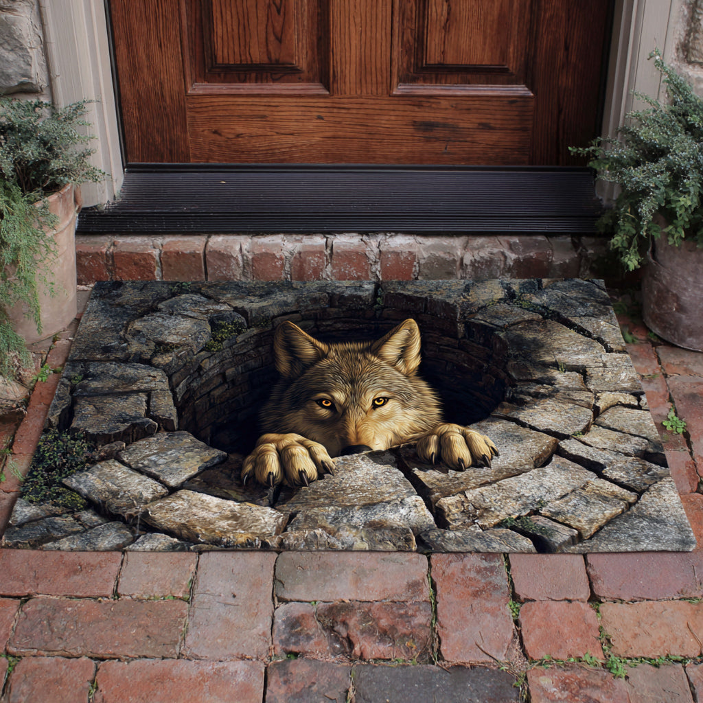 Timber Wolf Peek Doormat NCU0HH1616