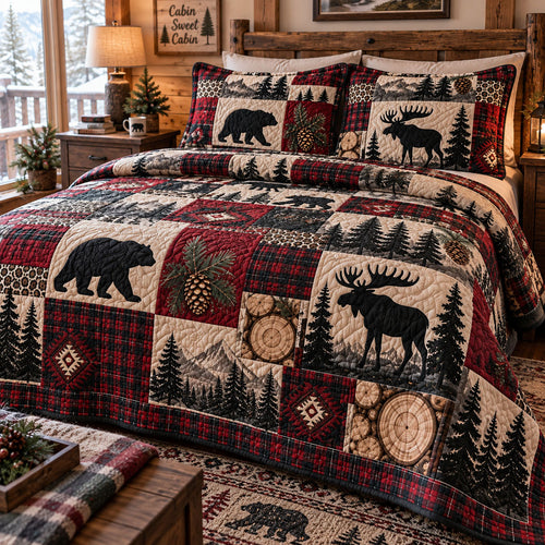 Timberland Wildlife Escape 3-Piece Quilted Bedding Set NCU0PT12210