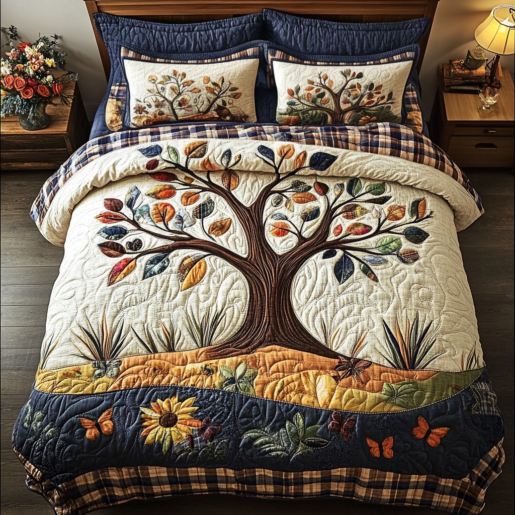 Timberline Dreams 3-Piece Quilted Bedding Set NCU0VH3189