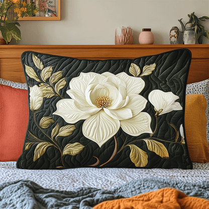 Timeless Magnolia Quilted Bedding Pillow Case NCU0DV4274