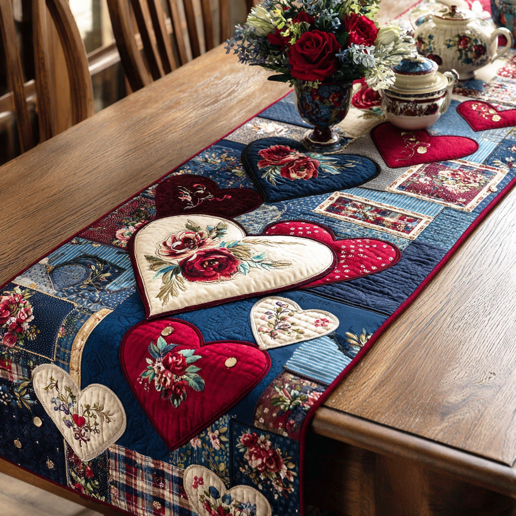Timeless Bloom Quilted Table Runner NCU0TD2151