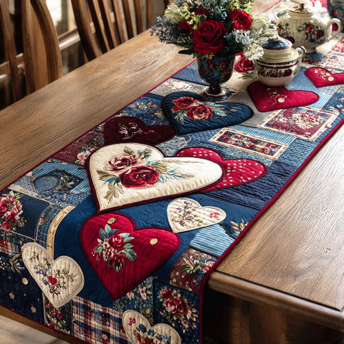 Timeless Bloom Quilted Table Runner NCU0TD2151