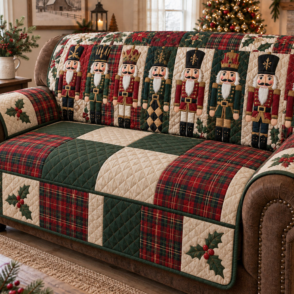 Timeless Christmas Traditions Quilted Sofa Cover NCU0PT12193