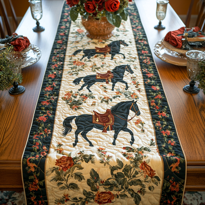 Timeless Gallop Quilted Table Runner NCU0VH3464