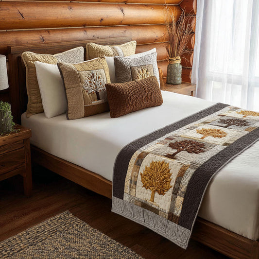 Timeless Grove Quilted Bed Runner NCU0PT8749