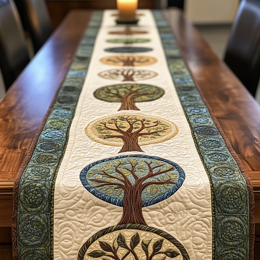 Timeless Grove Quilted Table Runner NCU0VH5477