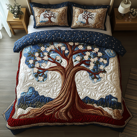 Timeless Growth 3-Piece Quilted Bedding Set NCU0DK5264