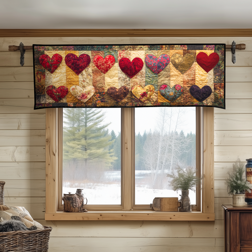 Timeless Hearts Quilted Valance NCU0DK4050