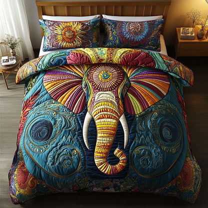 Timeless Herd 3-Piece Quilted Bedding Set NCU0DK4371