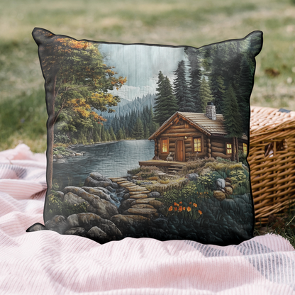 Timeless Log Cabin Quilted Pillow Case NCU0DK5046