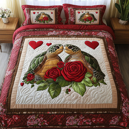 Timeless Love 3-Piece Quilted Bedding Set NCU0NT2649