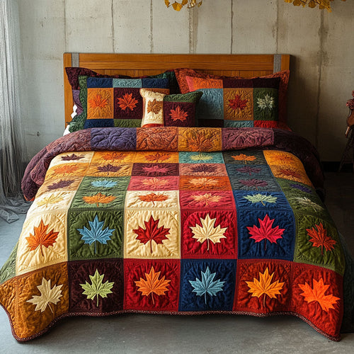 Timeless Maple 3-Piece Quilted Bedding Set NCU0PT5031