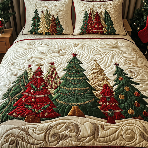 Timeless Noel 3-Piece Quilted Bedding Set NCU0DK10463