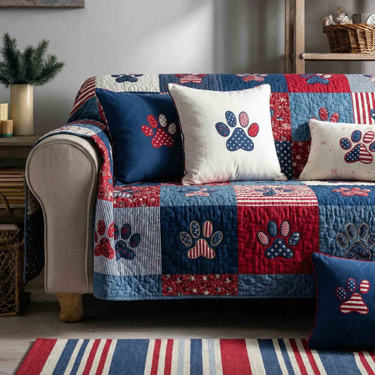 Timeless Paws Quilted Sofa Cover NCU0NT12252