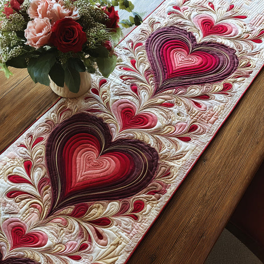 Timeless Romance Trail Quilted Table Runner NCU0PT11254