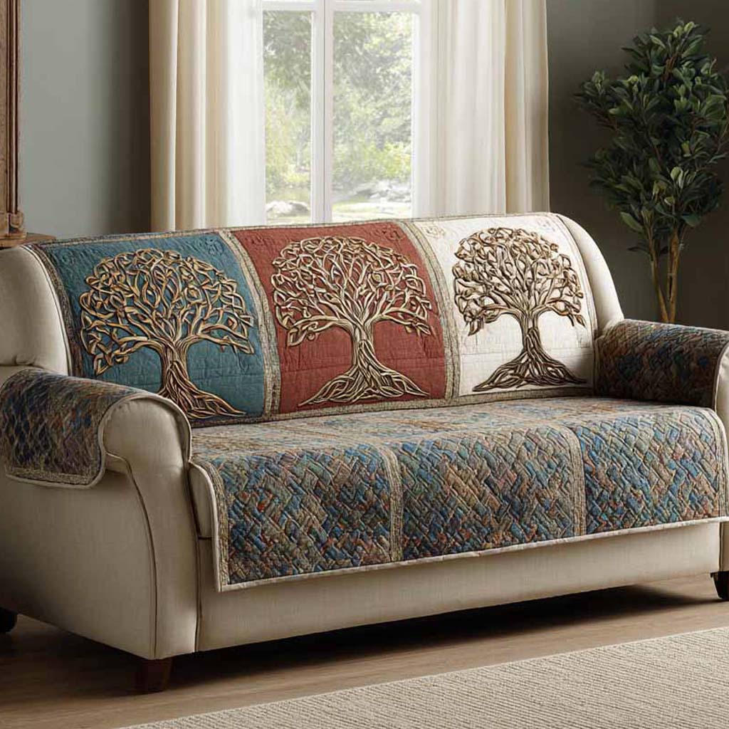 Timeless Roots Quilted Sofa Cover NCU0XD2381