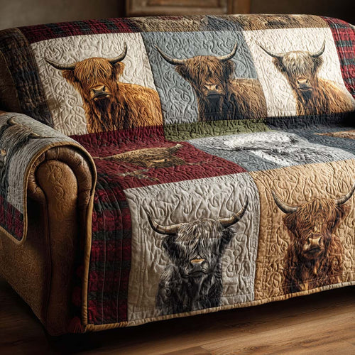 Timeless Rural Quilted Sofa Cover NCU0NT12261