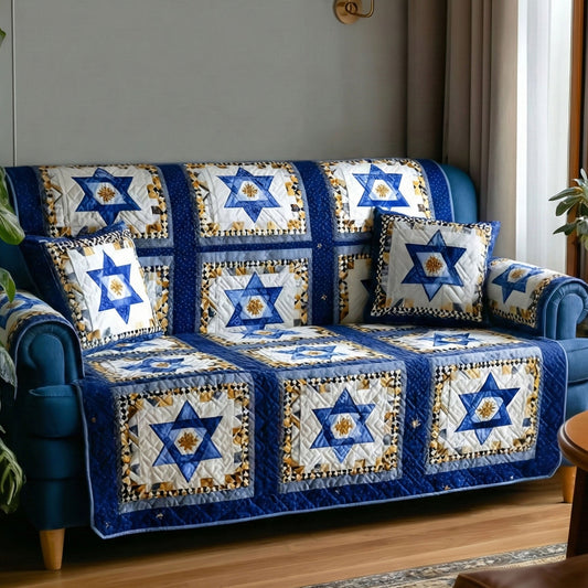 Timeless Star Quilted Sofa Cover NCU0NT12179
