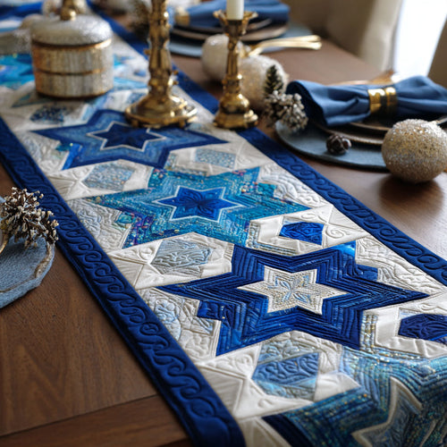 Timeless Star Quilted Table Runner NCU0NT12021