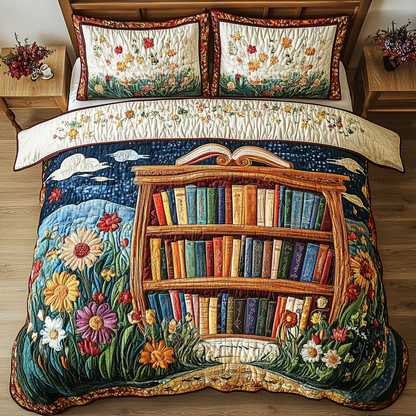 Timeless Tales 3-Piece Quilted Bedding Set NCU0DK4784
