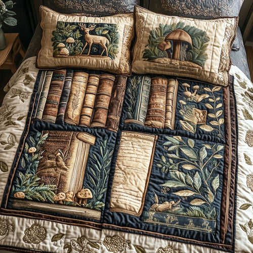 Timeless Tales and Trails 3-Piece Quilted Bedding Set NCU0PT4991