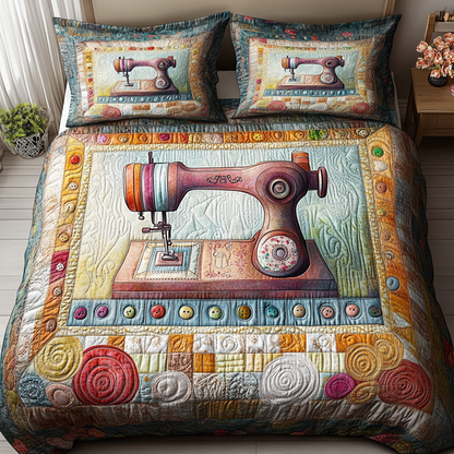 Timeless Thread 3-Piece Quilted Bedding Set NCU0TL2123