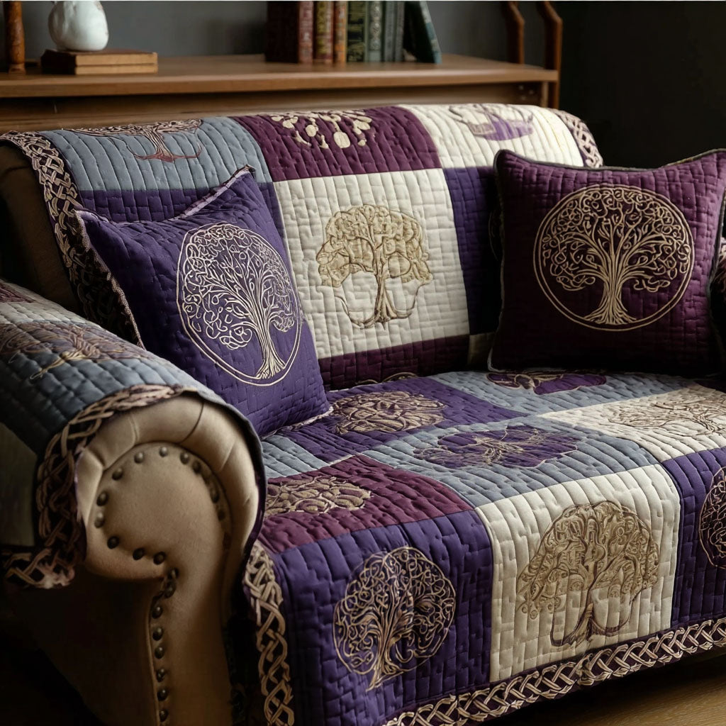 Timeless Timber Quilted Sofa Cover NCU0PT11301