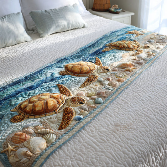 Timeless Tortoise Quilted Bed Runner NCU0PT8096