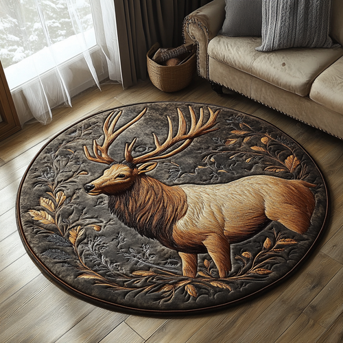 Timeless Trails Quilted Round Mat NCU0DV2664