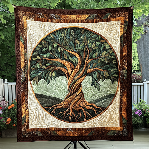 Timeless Tree Quilted Blanket NCU0VH2252