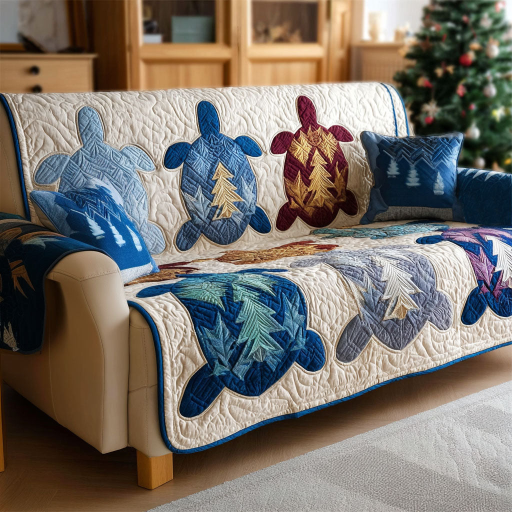 Timeless Wave Quilted Sofa Cover NCU0PT9698