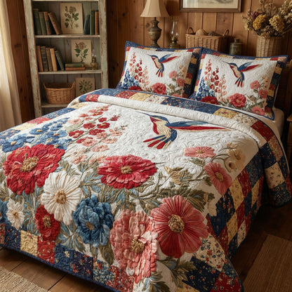 Timeless Wings 3-Piece Quilted Bedding Set NCU0PT11465