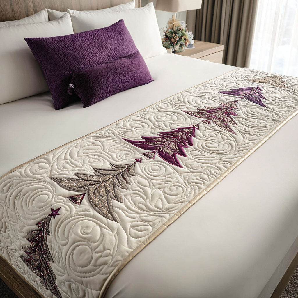 Tinsel Dreams Quilted Bed Runner NCU0PT9102