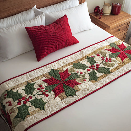 Tinsel Magic Quilted Bed Runner NCU0PT8868