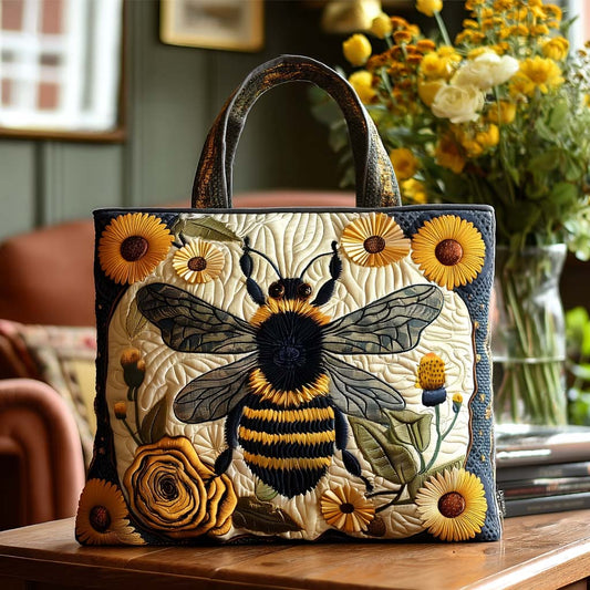 Tiny Buzz Quilted Tote Bag NCU0NT8625