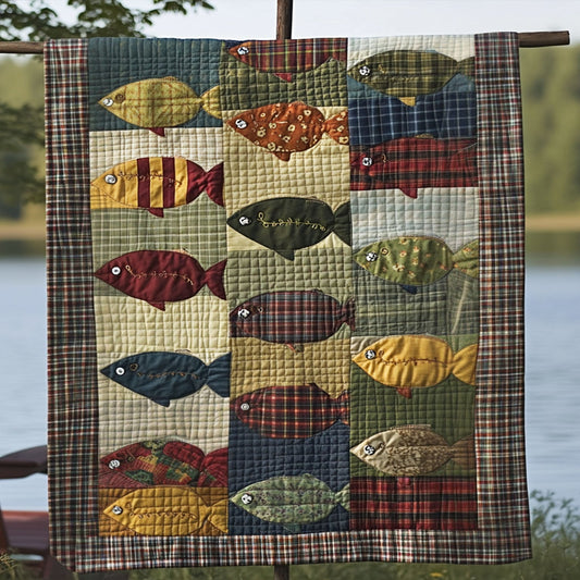 Tiny Fisherman Quilted Blanket NCU0PT6975